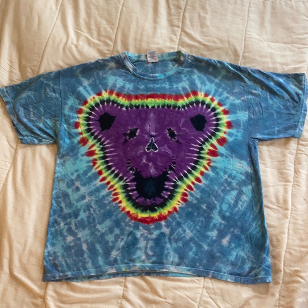 Grateful Dead Tie-dye Bear Shirt (unisex)